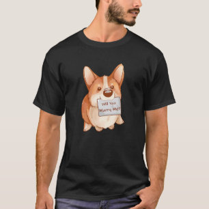 Camiseta Você vai me Casado o anel de noivado de Raça de Co