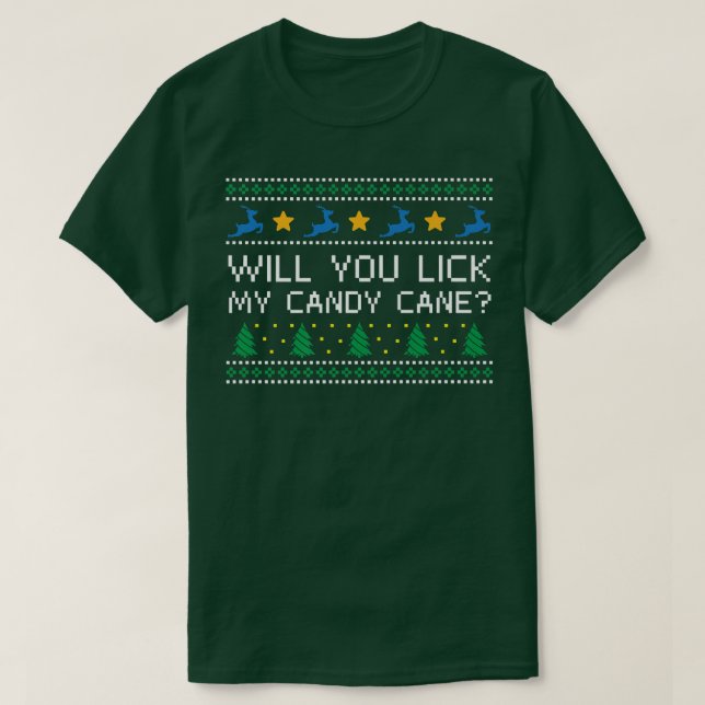 Camiseta Você Vai Pegar Meu Docinho De Natal Engraçado Xmas (Frente do Design)