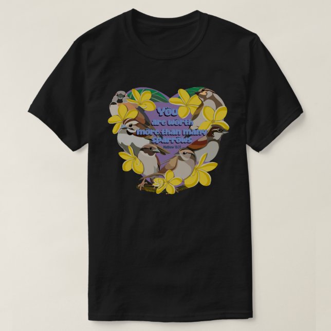 Camiseta Você vale mais do que muitos pardais (Frente do Design)