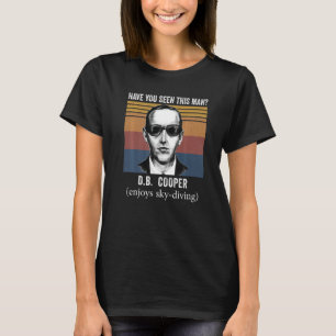 Camiseta Você viu esse homem DB Cooper Air Plane Skydiv