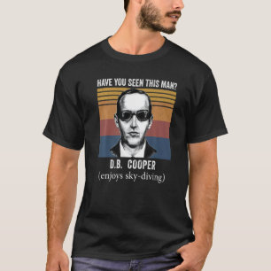 Camiseta você viu este homem DB Cooper Avião Skydiv