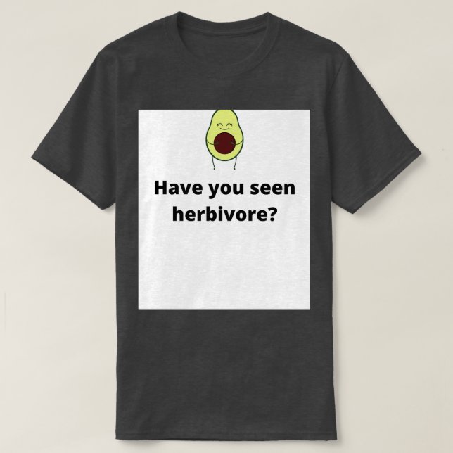 Camiseta Você viu herbívoro (Frente do Design)