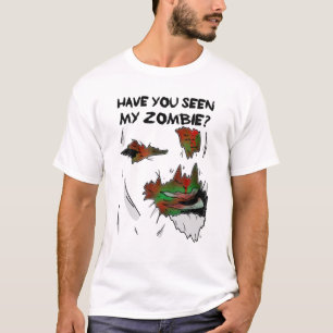 Camiseta Você Viu O Meu Zombie? - Piada Engraçada Hallowe