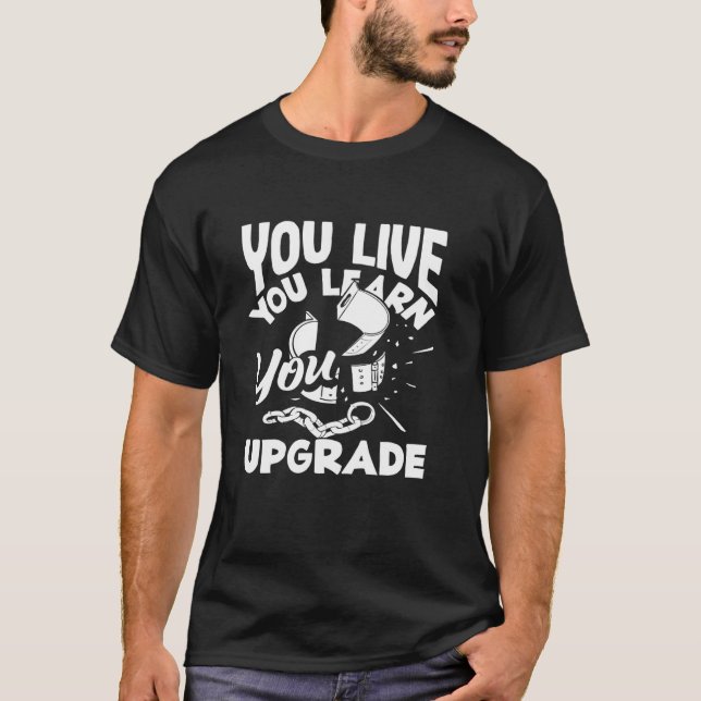 Camiseta Você Vive Você Aprende Você Atualiza Divórcio (Frente)