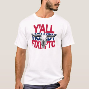 Camiseta Vocês. Cumprimentos. Prestes a.