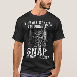 Camiseta vocês percebem que eu vou bater um dia certo 