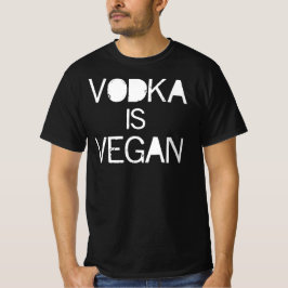 Camiseta Vodka é Vegan