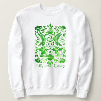 Camiseta Voe com Grace Inspirational MintGreen Bird Lincut