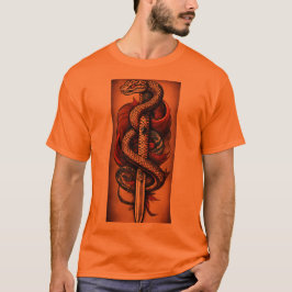 Camiseta "Voga Venomosa: Moda Inspirada em Cobra"