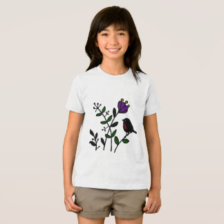 Camiseta Vogel auf Wiese