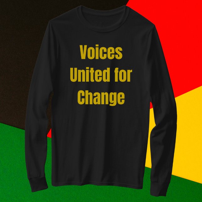 Camiseta Voices United for Change (Criador carregado)