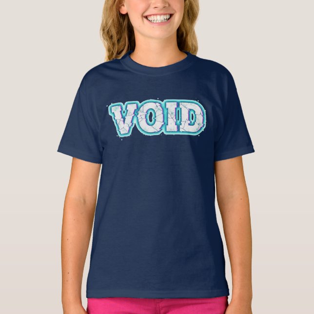 Camiseta VOID//CRACKED: Entre no Abismo Elétrico (Frente)