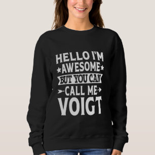 Camiseta Voigt Sobrenome Me Chame De Sobrenome Da Equipe Da