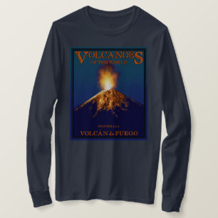 Camiseta Volcán de Fuego Guatemala Manga Longa