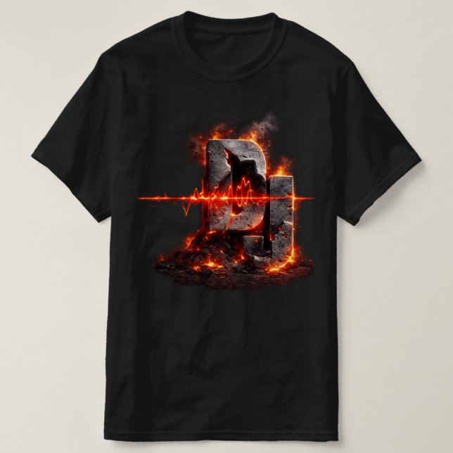 Camiseta Volcanic Pulse DJ (Frente do Design)
