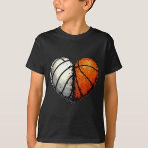 Camiseta Volei Basquete Bola Coração Amante Srts Dia dos Na