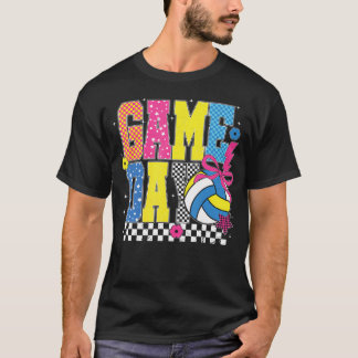 Camiseta Volei de Dia de Jogo Xadrez Volei Divertido