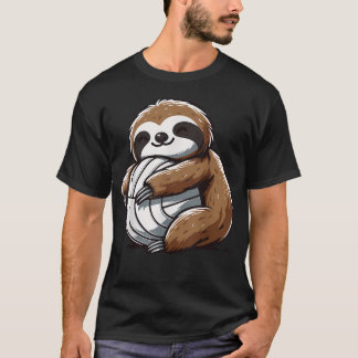 Camiseta Volei de Preguiça Engraçado Preguiça Preguiçosa Co