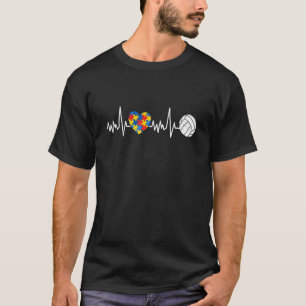 Camiseta Volei de Puzzle Apoia Conscientização do Autismo H