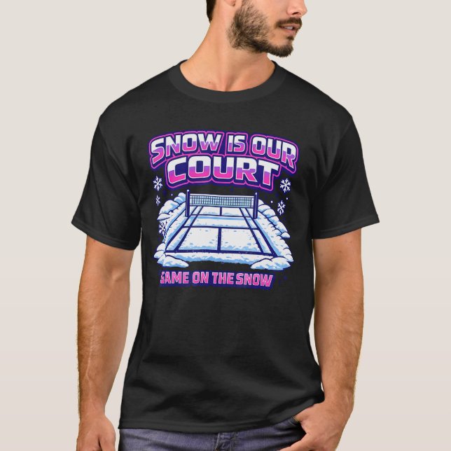Camiseta Vôlei de Quadra de Neve Inverno (Frente)