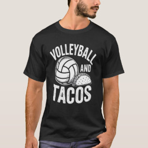 Camiseta Volei e Tacos Engraçados