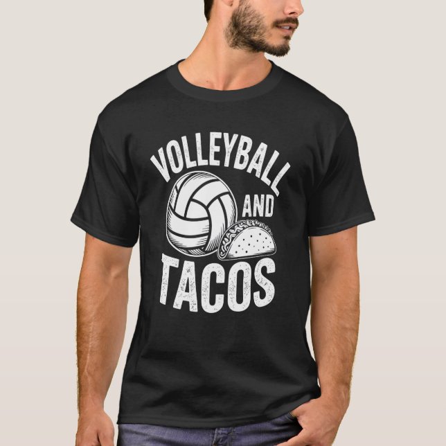 Camiseta Volei e Tacos Engraçados (Frente)