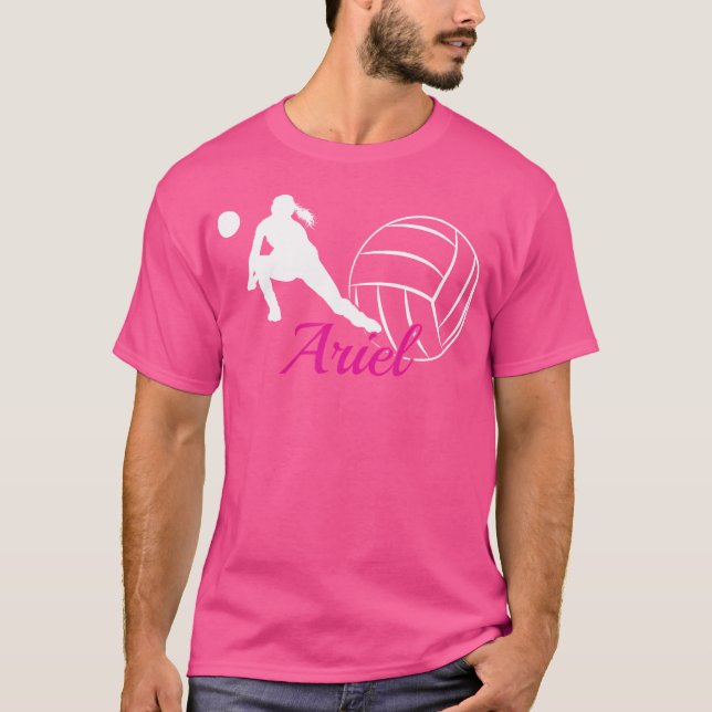 Camiseta Volei Personalizado com o Nome Ariel (Frente)