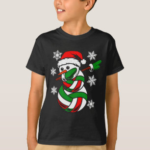 Camiseta Volei Santa Chapéu Boneco de Neve Natal Divertido