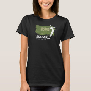 Camiseta Voleibol Arábia Saudita Bandeira Raparigas de Vole