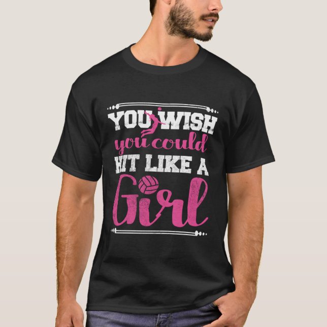 Camiseta Voleibol Atingido Como Uma Gota (Frente)