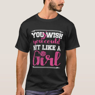Camiseta Voleibol Atingido Como Uma Gota