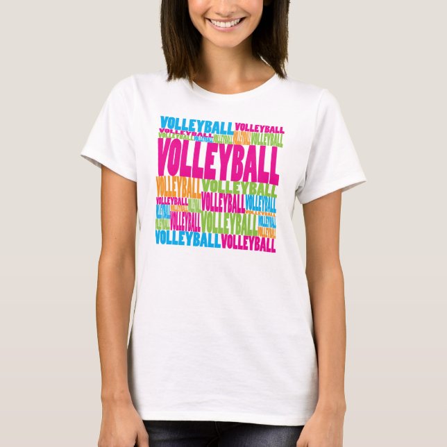 Camiseta Voleibol colorido (Frente)