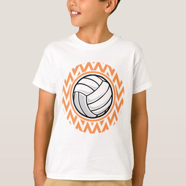 Camiseta Voleibol; Coroa Laranja e Branca (Frente)