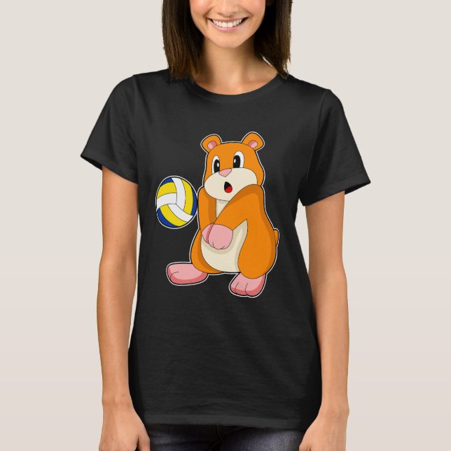 Camiseta Voleibol de Hamster (Frente)