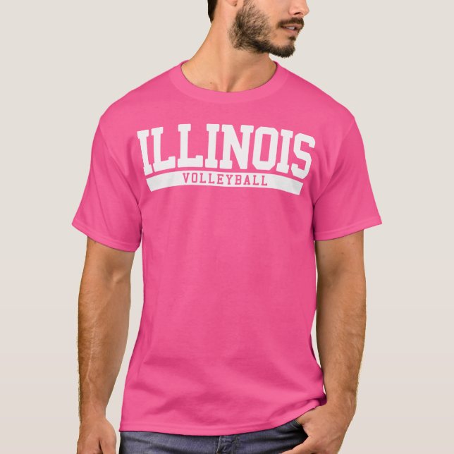 Camiseta Voleibol de Illinois (Frente)