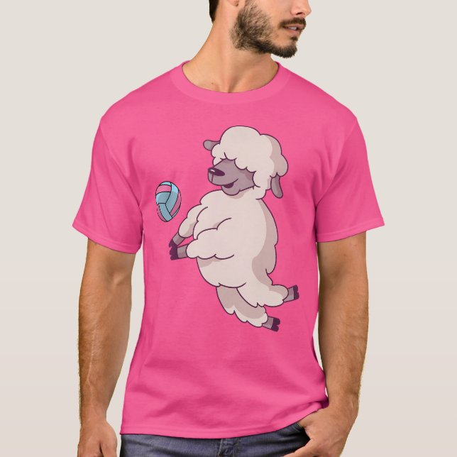 Camiseta Voleibol de ovelha em bruto (Frente)