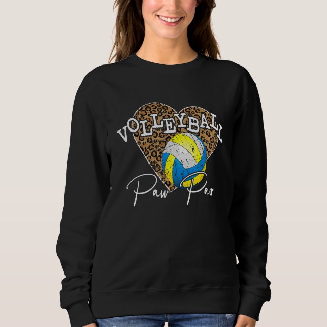 Camiseta Voleibol de pata-pata-leopardo (Frente)