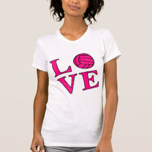 Camiseta Voleibol do amor (rosa)