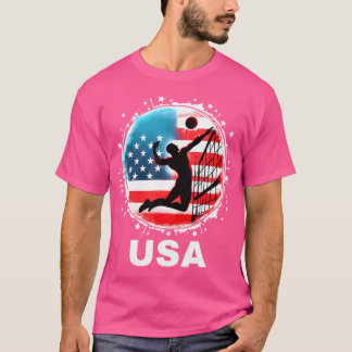 Camiseta Voleibol Dos Estados Unidos Equipe V De Voleibol D