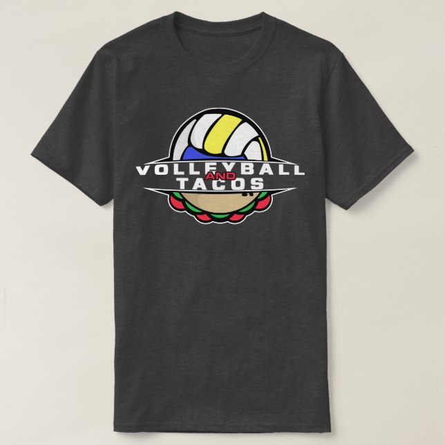 Camiseta Voleibol E Tacos (Frente do Design)