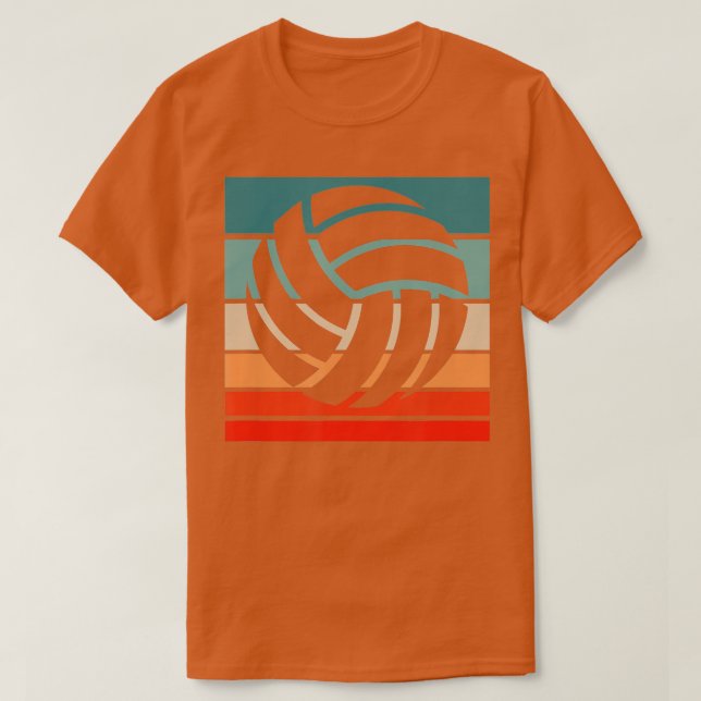 Camiseta Voleibol - Estilo de Voleibol Vintage (Frente do Design)