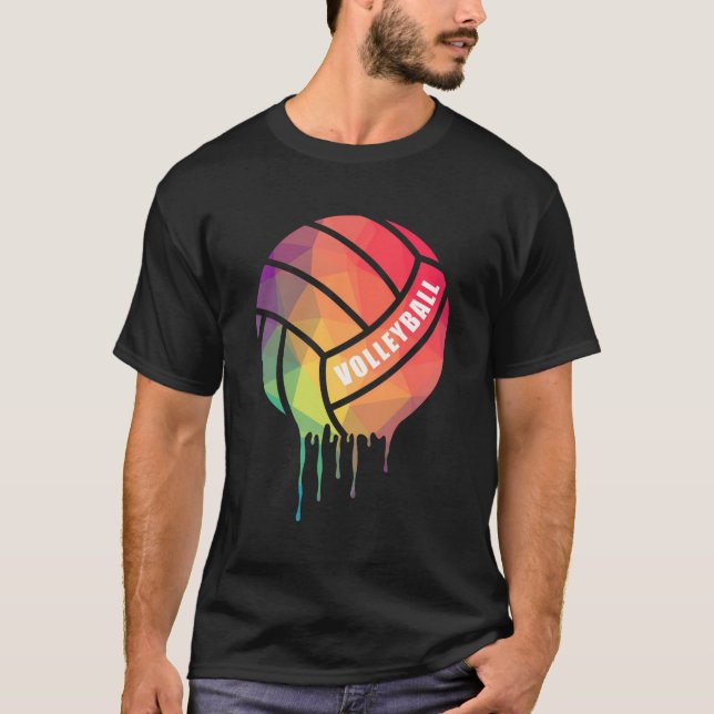 Camiseta Voleibol Fora Para Meninas (Frente)