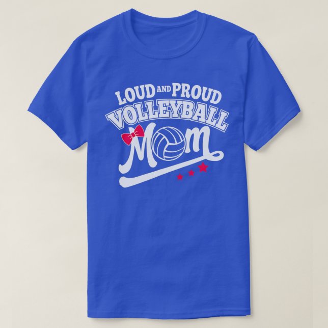 Camiseta Voleibol Louco e Orgulhosa Mãe Mulher (Frente do Design)