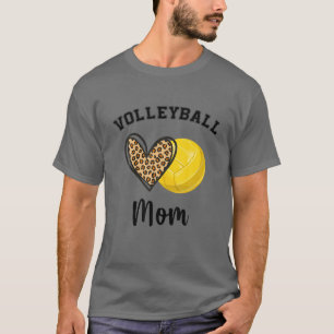 Camiseta Voleibol Mãe Leopardo Jogadores de Esporte Cardíac