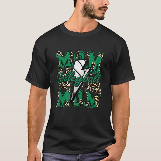 Camiseta Voleibol Mãe Relâmpago Relâmpago Leopardo L (Frente)