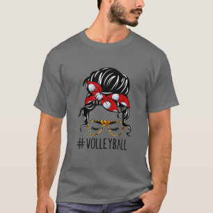 Camiseta Voleibol Mamãe Mensageira Jogo Vibes Mães Da