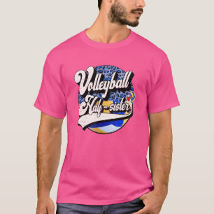 Camiseta Voleibol Mão Irmã Vintage Família de Voleibol M