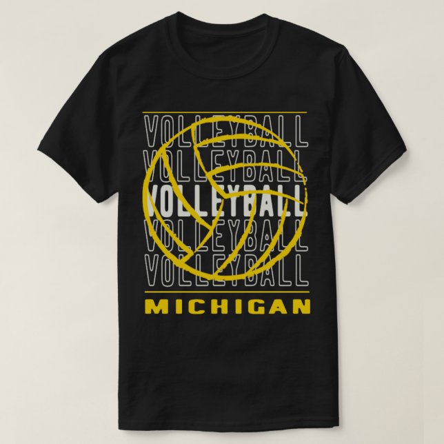 Camiseta Voleibol Michigan (Frente do Design)