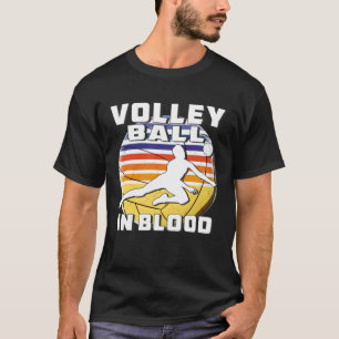 Camiseta Voleibol no Esporte Sangue Jogador de Voleibol Pul