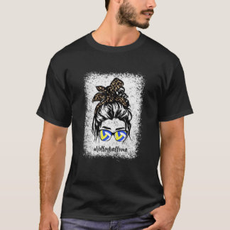 Camiseta Voleibol Oma Mensagem Cabelo Soldado Leopardo Mãe